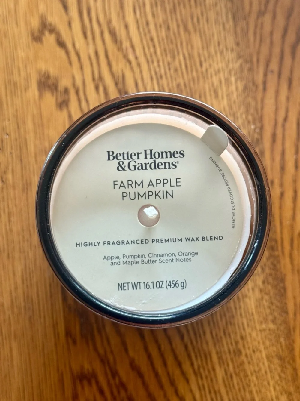 Better Homes & Gardens Farm Apple Pumpkin Candle 16.1oz Ribbed Glass Jar Fall